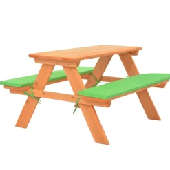 Helloshop26 - Table de pique-nique pour enfants avec bancs 89 x 79 x 50 cm sapin Clearance
