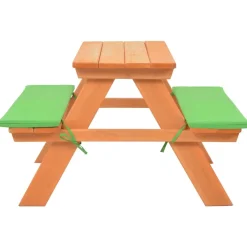 Helloshop26 - Table de pique-nique pour enfants avec bancs 89 x 79 x 50 cm sapin Clearance