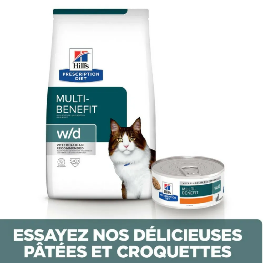 Hill's Alimentation Et Friandises | - Croquettes chat adult prescription diets w/d multi benefit - 3 kg