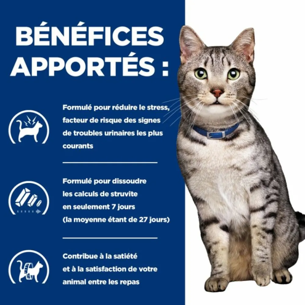 Hill's - Croquettes chat adult prescription diets c/d urinary stress + metabolic - 3 kg Outlet