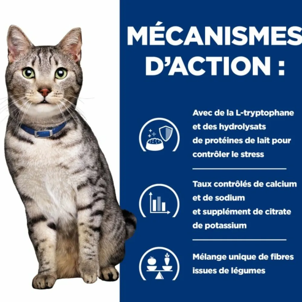 Hill's - Croquettes chat adult prescription diets c/d urinary stress + metabolic - 3 kg Outlet