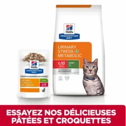 Hill's Alimentation Et Friandises | - Croquettes chat adult prescription diets c/d urinary stress + metabolic - 8 kg