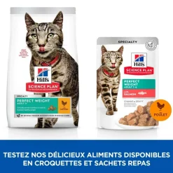 Hill's Alimentation Et Friandises | - Croquettes chat science plan adult perfect weigh - 1,5 kg