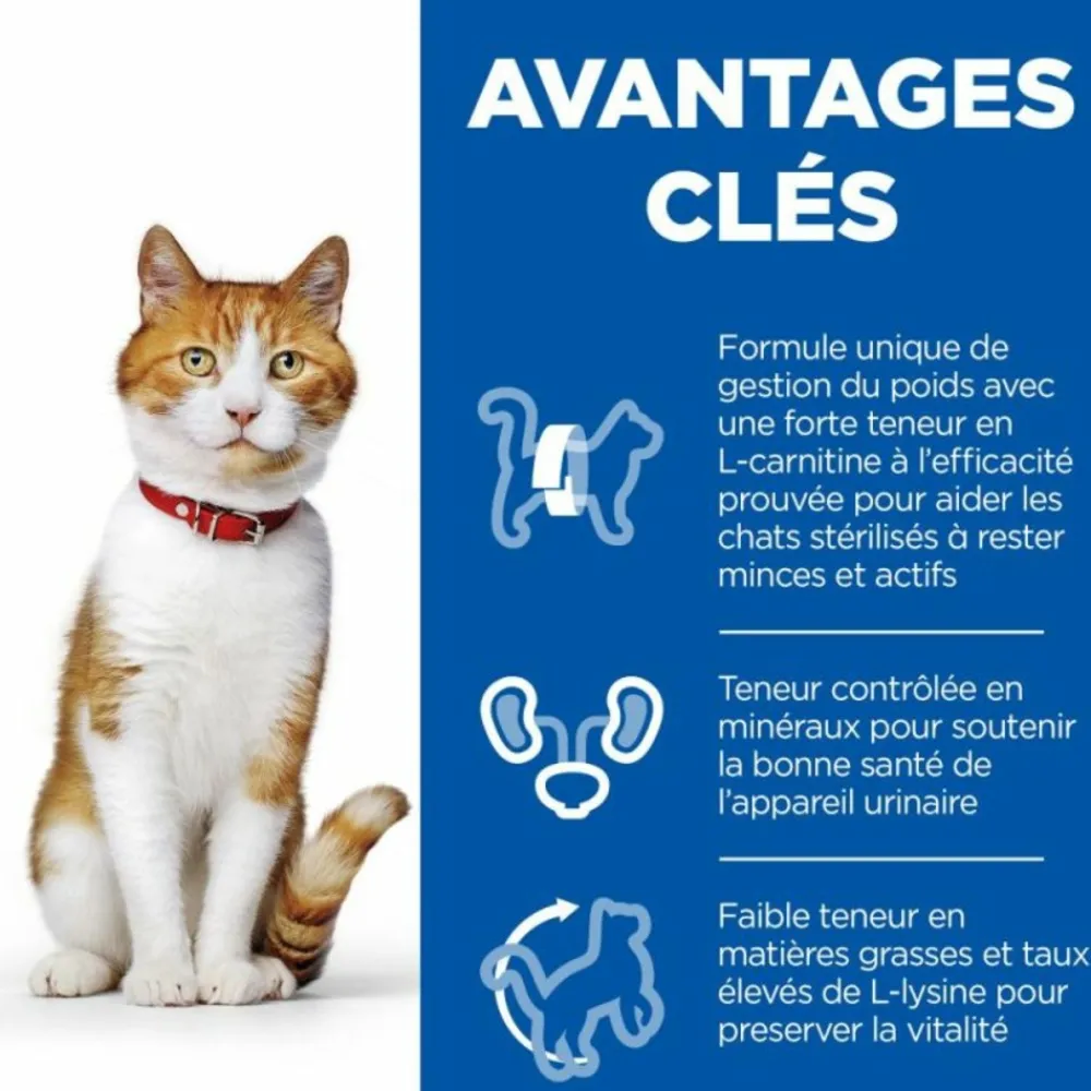 Hill's - Croquettes chat science plan sterilised young adult poulet - 3 kg Discount