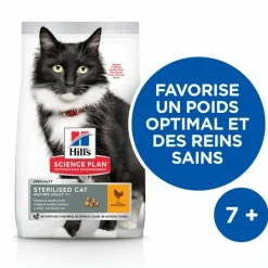 Hill's Alimentation Et Friandises | - Croquettes chat science plan sterilised mature adult poulet - 3 kg
