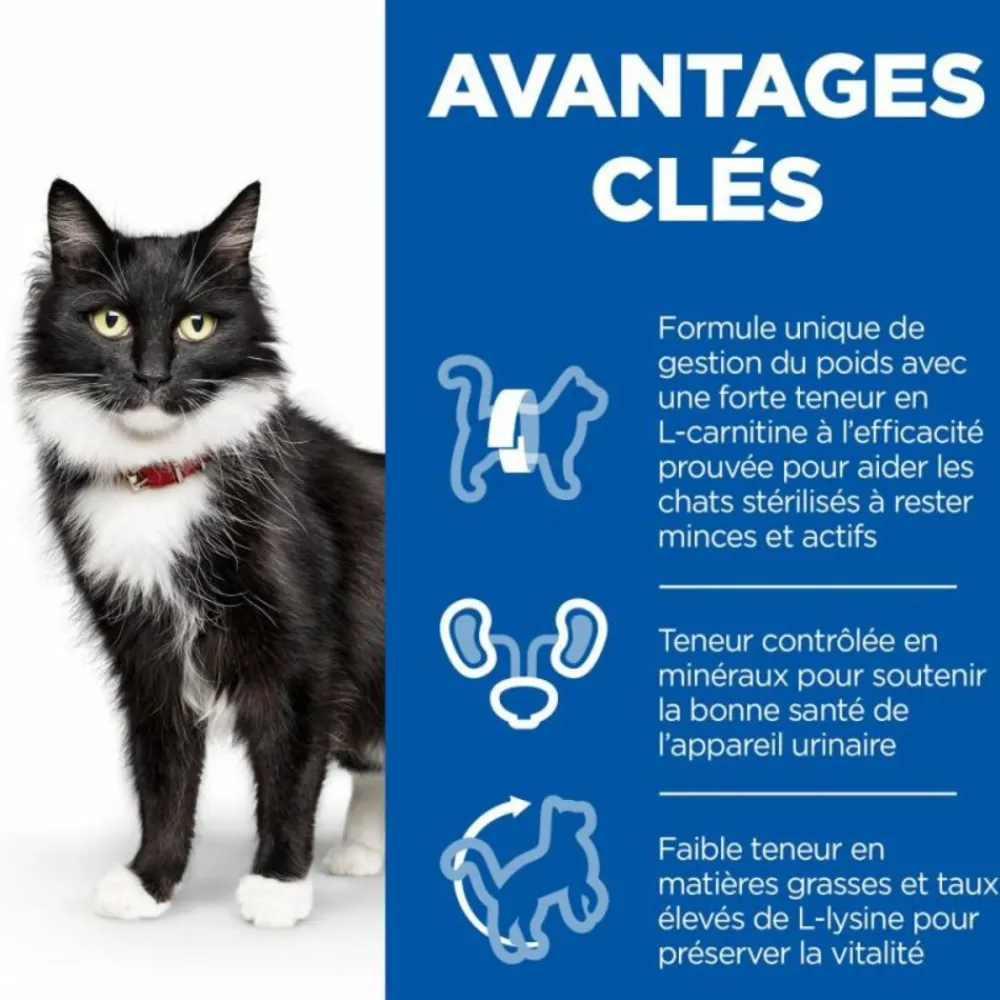 Hill's Alimentation Et Friandises | - Croquettes chat science plan sterilised mature adult poulet - 3 kg