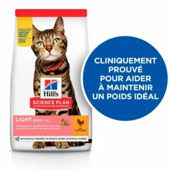 Hill's Alimentation Et Friandises | - Croquettes chat science plan adult light poulet - 10 kg