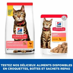 Hill's Alimentation Et Friandises | - Croquettes chat science plan adult light poulet - 10 kg