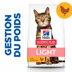 Hill's Alimentation Et Friandises | - Croquettes chat science plan adult light poulet - 10 kg