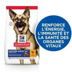 Hill's - Croquettes chien sénior de grande taille au poulet - 18 kg Hot