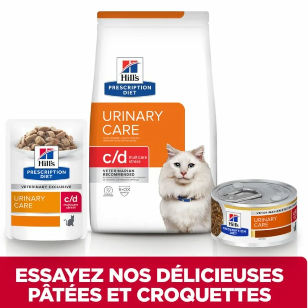 Hill's - Patee chat adult prescription diets c/d urinary stress poulet (sachet) - 12*85 g Best