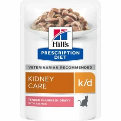 Hill's - Patee chat adult prescription diets k/d kidney care saumon (sachet) - 12*85 g Hot