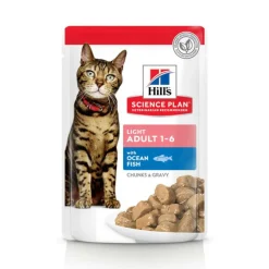 Hill's Alimentation Et Friandises | - Patee chat science plan adult light mixte (sachet) - 12*85 g