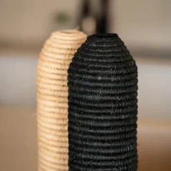 Home Maison Objets De Décoration | - - cache bouteille en paille