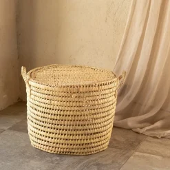 Home Maison - - malle ronde feuille de palmier Hot