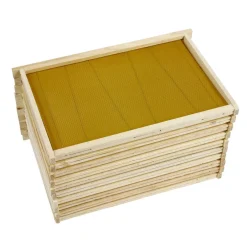 Icko apiculture - Cadre dadant corps droit ciré : par 10 New