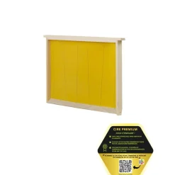 Icko apiculture - Lot de 10 cadres droits garnis de cire Premium - corps Dadant New