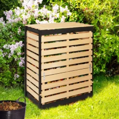 Idmarket - Bac de compostage en bois 360l New