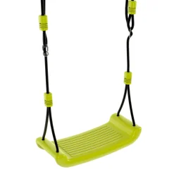Idmarket Jeux D'Extérieur | - Balançoire 3 agrès portique avec 2 balançoires, 1 face à face et toboggan