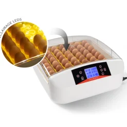 Idmarket - Couveuse pro automatique 56 oeufs éclairés incubateur autonome avec led mire oeufs Best