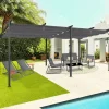 Idmarket Pergolas, Tonnelles, Barnums | - Pergola toit rétractable 6 pieds 3x6 m tonnelle gris anthracite