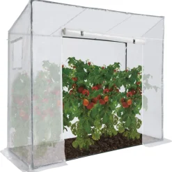 Idmarket Abris De Jardin, Serres Et Rangements | - Serre de jardin blanche toutes saisons avec fenêtre et porte zippée