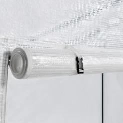 Idmarket Abris De Jardin, Serres Et Rangements | - Serre de jardin blanche toutes saisons avec fenêtre et porte zippée