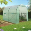 Idmarket - Serre tunnel de jardin 6m² verte gamme maraîchère roma 2x3m Hot