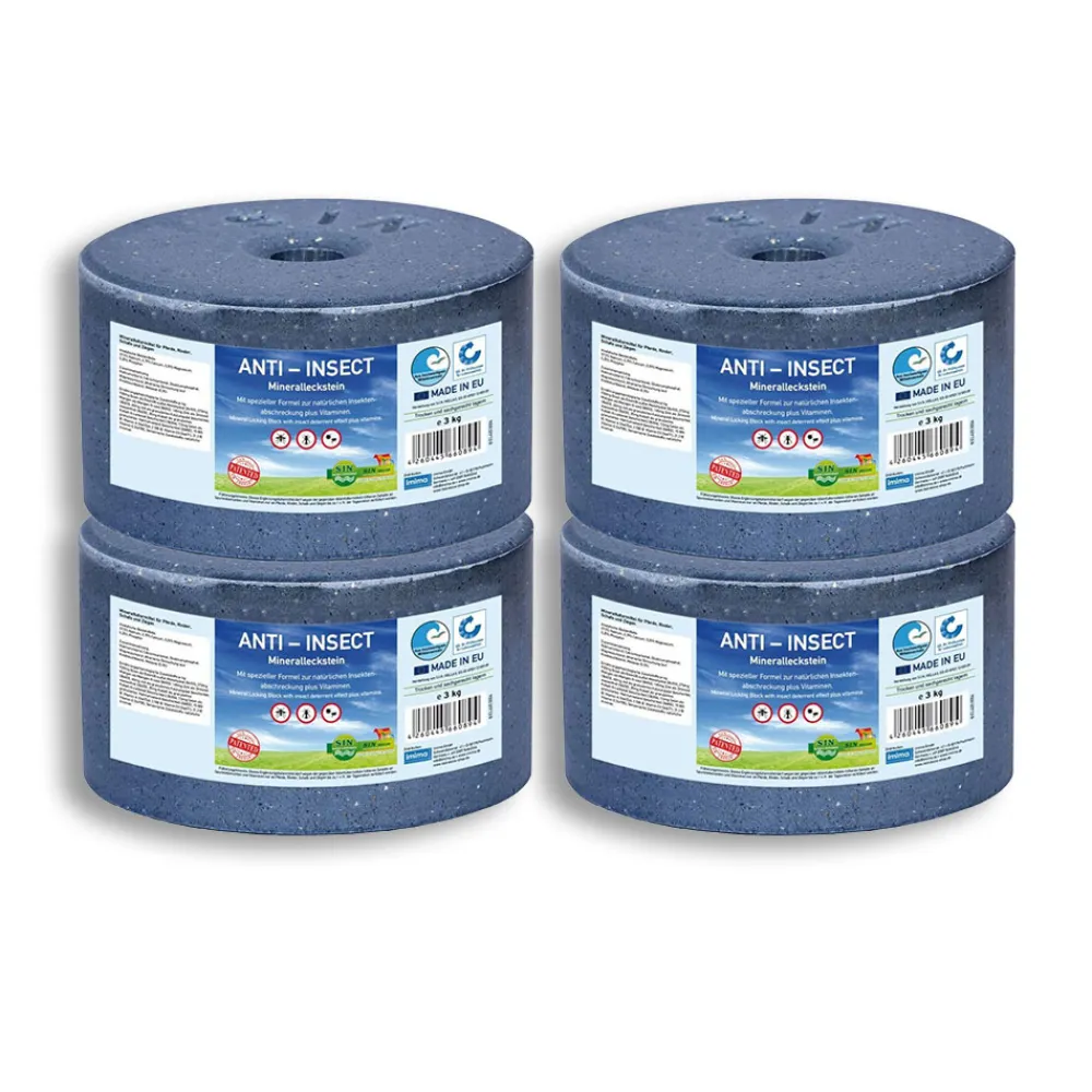 Imima Hygiène Et Soins | - 4 pierres à lécher anti-insectes de 3 kg