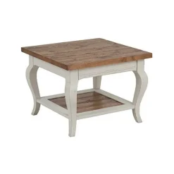 Interior's - Bout de canapé bois blanc - provence Sale