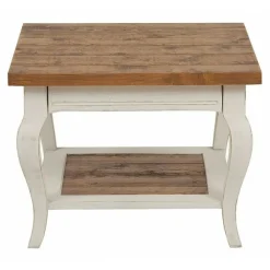 Interior's - Bout de canapé bois blanc - provence Sale