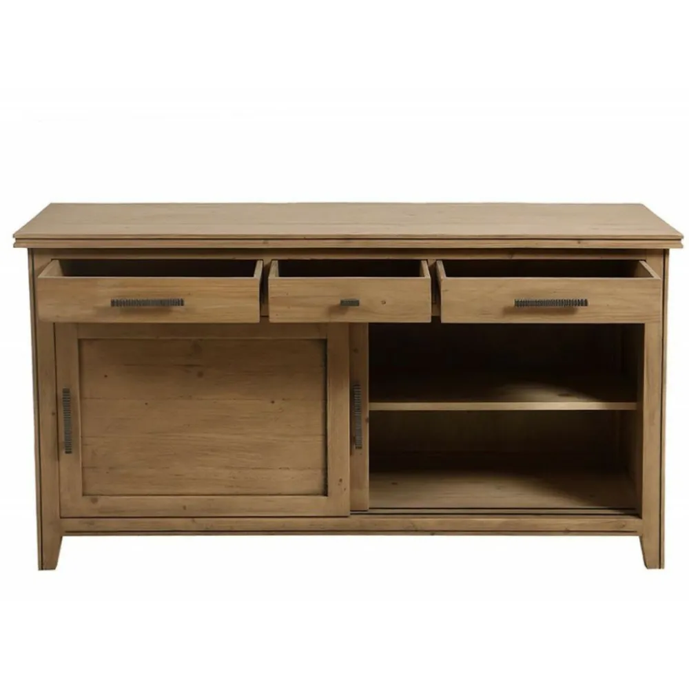 Interior's Mobilier D'Intérieur | - Buffet bas 2 portes bois marron - initiale