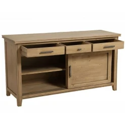 Interior's Mobilier D'Intérieur | - Buffet bas 2 portes bois marron - initiale
