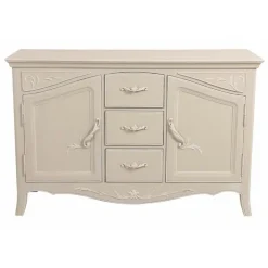 Interior's Mobilier D'Intérieur | - Buffet bas 2 portes mdf blanc - lubéron