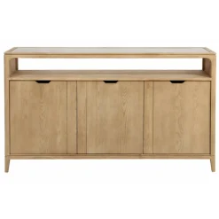 Interior's - Buffet bas 3 tiroirs bois beige - tallinn