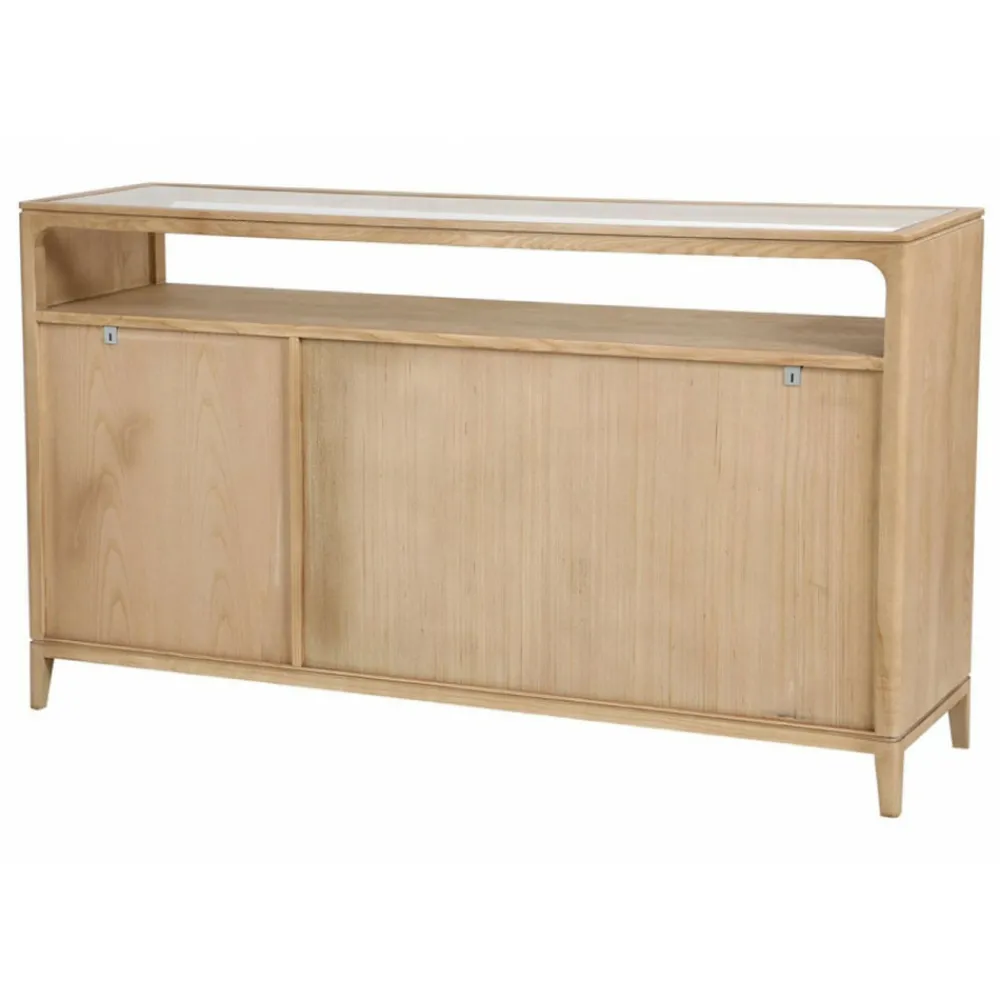 Interior's - Buffet bas 3 tiroirs bois beige - tallinn