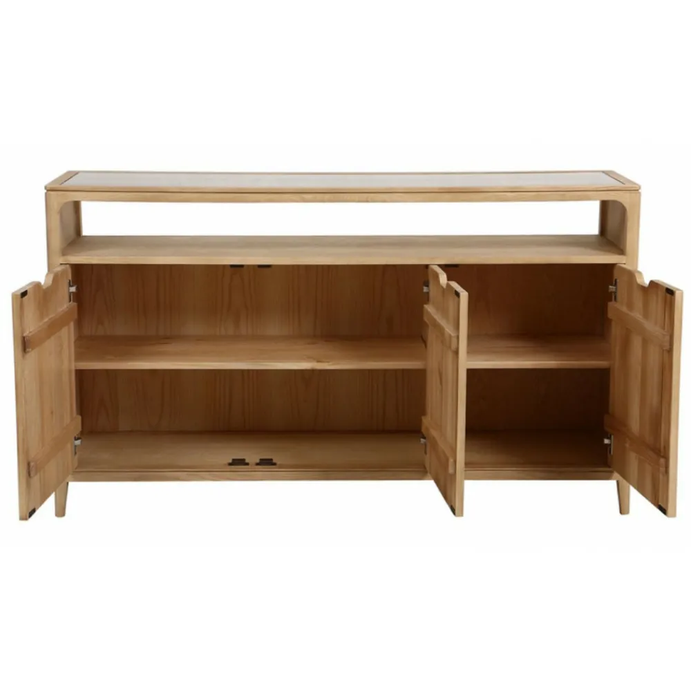 Interior's - Buffet bas 3 tiroirs bois beige - tallinn