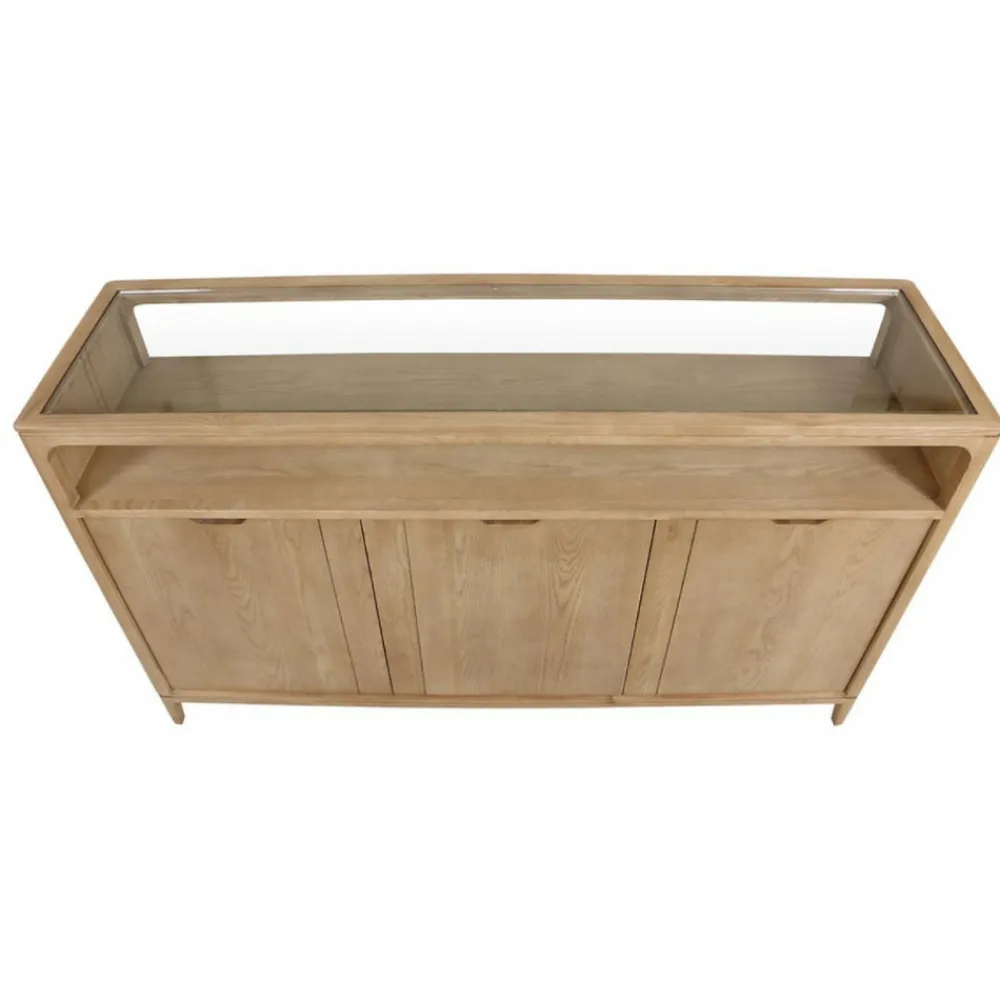 Interior's - Buffet bas 3 tiroirs bois beige - tallinn
