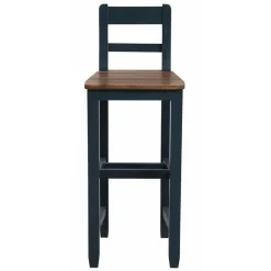 Interior's - Chaise haute bois bleu - brocante Clearance