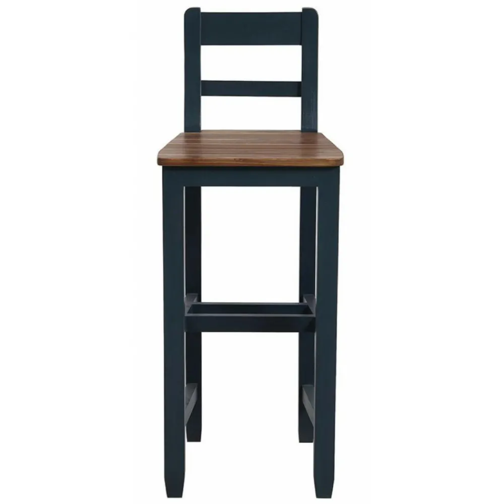 Interior's - Chaise haute bois bleu - brocante Clearance