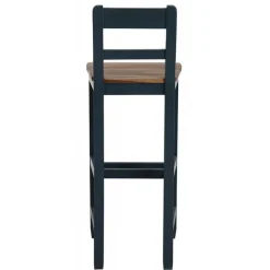 Interior's - Chaise haute bois bleu - brocante Clearance