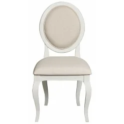 Interior's Mobilier D'Intérieur | - Chaise médaillon bois blanc - manoir