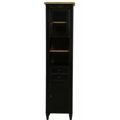 Interior's Mobilier D'Intérieur | - Colonne de salle de bain bois noir - manoir