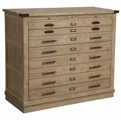 Interior's Mobilier D'Intérieur | - Commode 4 tiroirs bois beige - livingstone