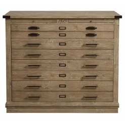 Interior's Mobilier D'Intérieur | - Commode 4 tiroirs bois beige - livingstone