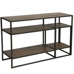 Interior's Mobilier D'Intérieur | - Console avec bout de canapé gigogne bois marron - manufacture