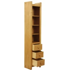 Interior's - Corps de bibliothèque 3 tiroirs bois marron - natural New