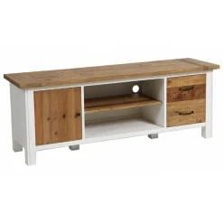 Interior's - Meuble tv avec rangements bois blanc - rivages Online