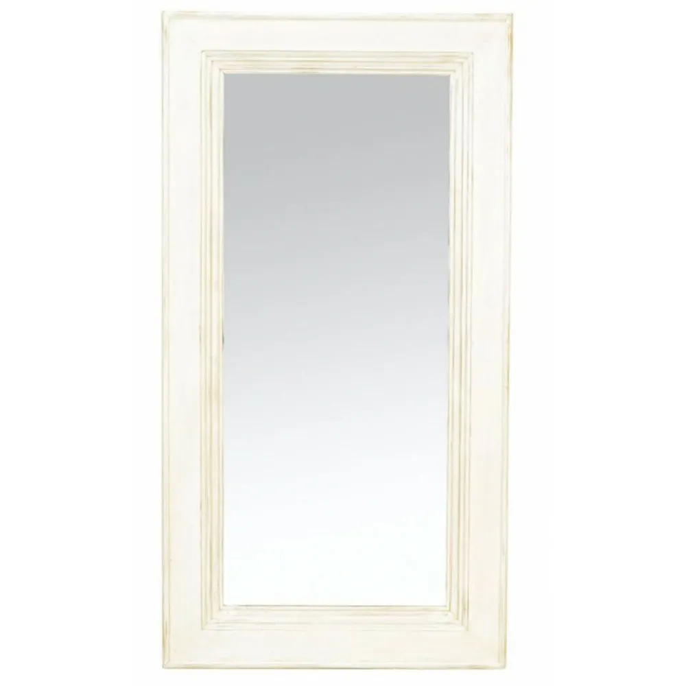 Interior's - Miroir rectangulaire mdf blanc - harmonie Online