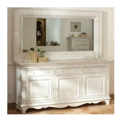 Interior's - Miroir rectangulaire mdf blanc - harmonie Online